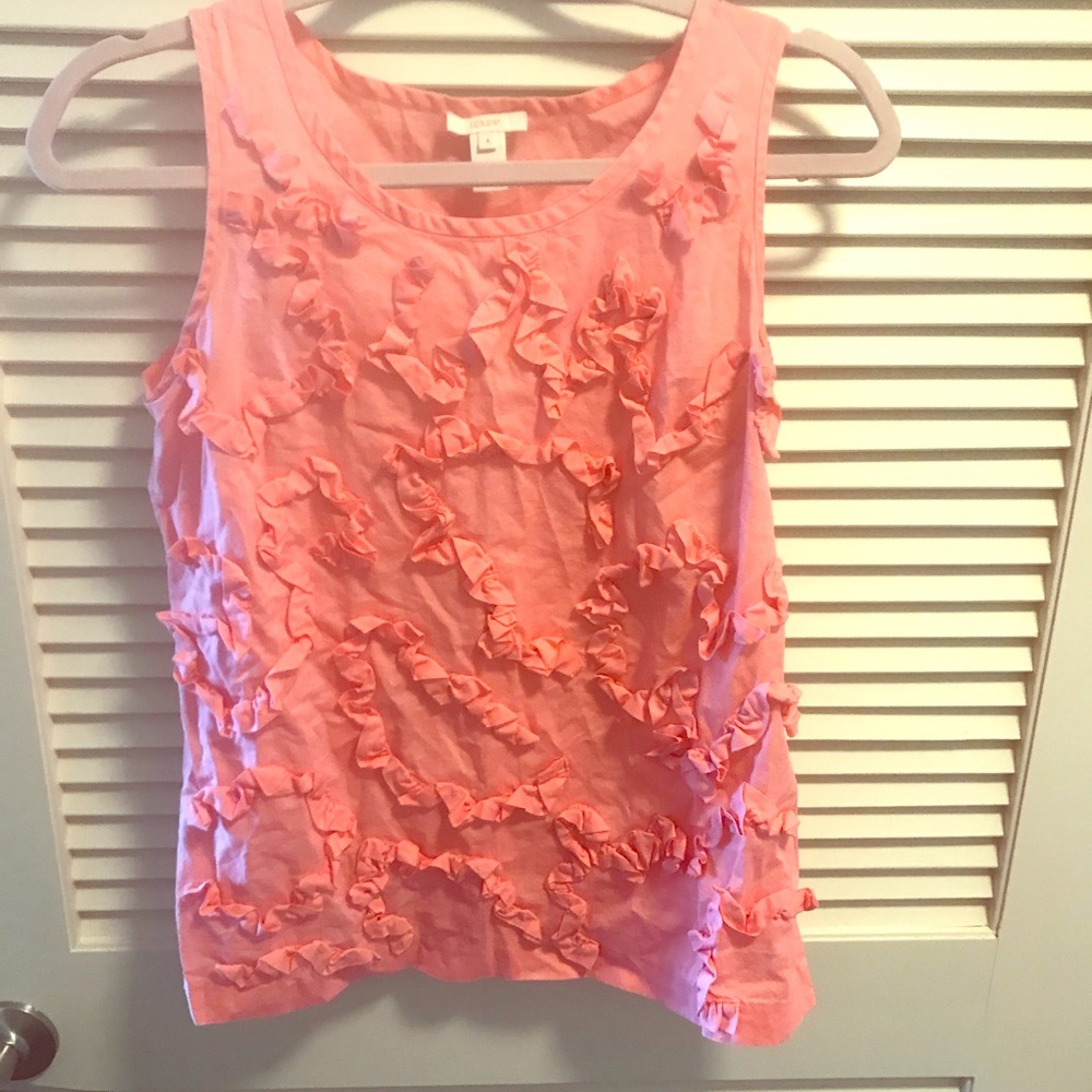 Jcrew pink shell top